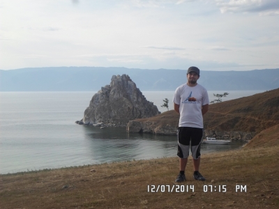 остров Ольхон, вид на Байкал